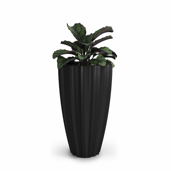Mayne Sedona 28in Tall Planter - Black 2832-B